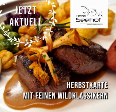 Herbstkarte mit Wildspezialitäten