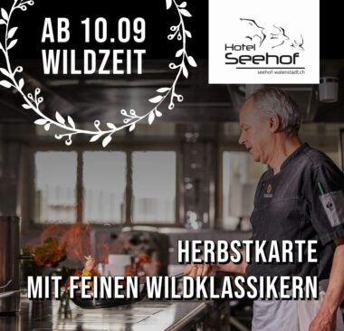 Herbstkarte mit Wildspezialitäten